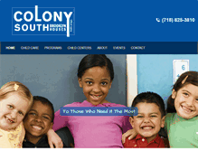 Tablet Screenshot of colonysouth.org